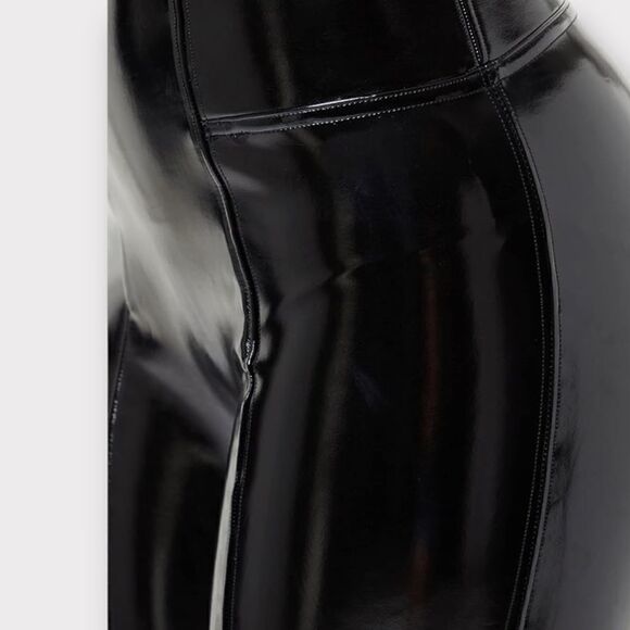 NWT- Spanx Faux Patent Leather Leggings - Picture 9 of 9